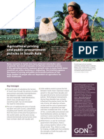 Agricultural pricing and public procurement
policies in South Asia