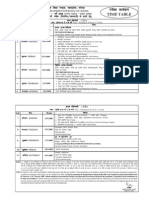 Timetable 12th