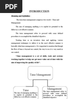 Time Management: Meaning and Definition