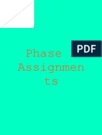 Phase 2 Assignments