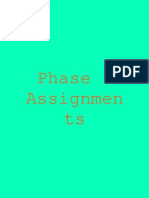Phase 3 Assignments