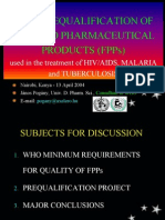 WHO - WHO Prequalification of Finished Pharmaceutical Products - Slides