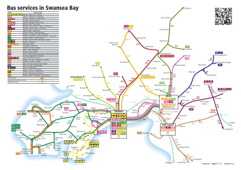Swansea+Bay+Map+for+Web | Public Transport | Transport