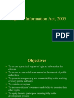 Right To Information Act, 2005