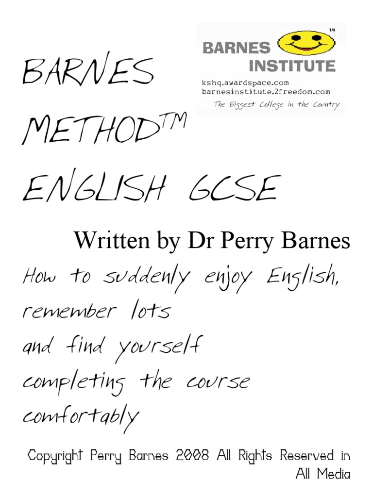 Barnes Method at English GCSE Native English Exam | PDF | Macbeth | Web ...