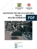 Gestione Tecnico Sanitaria Nelle Macro Emergenze