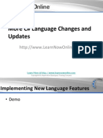 More CSharp Language Changes and Updates