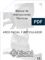 Manual de Instrucciones Tecnicas Arco Facial y Articulador