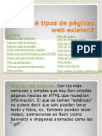 tipos de páginas web