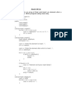 Create array float insert element class