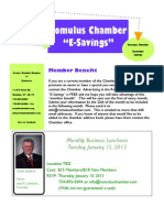 Greater Romulus Chamber of Commerce December 2012 E-Savings