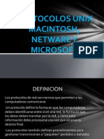 Protocolos Unix Macintosh, Netware y Microsoft
