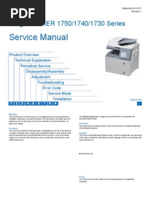 Canon Ir1730/40/50 Service Manaul | PDF | Electronic Engineering.