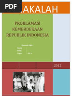 Download MakalahProklamasiKemerdekaanRepublikIndonesiabyJhenSN115734619 doc pdf