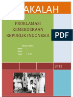 Makalah Proklamasi Kemerdekaan Republik Indonesia