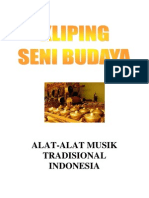 Kliping Seni Budaya - Alat-Alat Musik Tradisional Indonesia