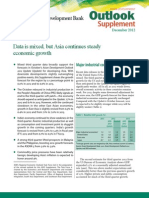 Asian Development Outlook 2012 Supplement: Data Is Mixed, But Asia Continues Steady Economic Growth