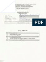 Evaluación Práctica de Intervención I - Colegio Chile, 2012