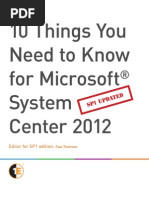 10 Things You Need to Know for System Center 2012 Success