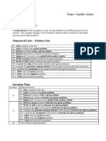 Numerical List Documentation