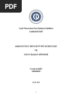 AKKOYUNLU DEVLETİ'NİN KURULUŞU VE UZUN HASAN DÖNEMİ (Establishment of The Aq Qoyunlu State and Uzun Hassan - Cevdet Şahin