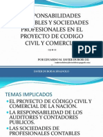 Responsabilidad Contable y Sociedades Profesionales en El Proyecto de Codigo Unificado. 29-11-12