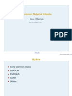 Common Network Attacks: David J. Marchette