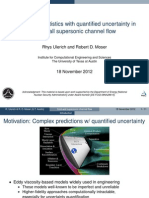 Turbulence Statistics With Quantified Uncertainty in Cold-Wall Supersonic Channel Flow