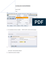 How to Create Function Group and Function Modules