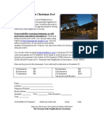 2012 Luminarias Order Form