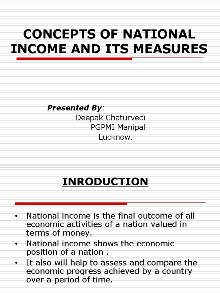 National Income Concepts and Measures | PDF | Measures Of National ...