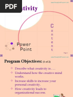 Download Creativity Power Point  by Andrew E Schwartz SN11580327 doc pdf