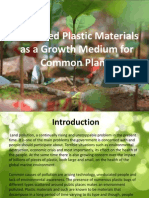 Shredded Plastic Materials As A Growth Medium For