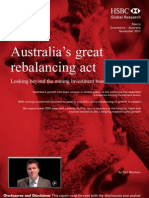 Australia's Great Rebalancing Act - Looking Beyond The Mining Investment Boom