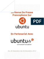 Revue de Presse Francophone Sur Ubuntu: Du 28 Novembre Au 04 Décembre 2012