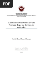 A Biblioteca Académica 2.0 em Portugal do ponto de vista do utilizador