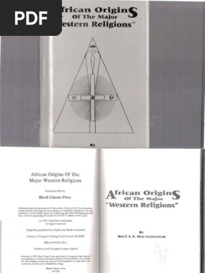 African Origins Of The Major Western Religions Yosef Ben Jochannan Ancient Mediterranean Religions Religious Faiths
