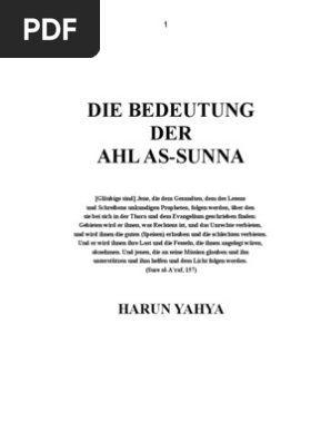Die Bedeutung Der Ahl As Sunna - 