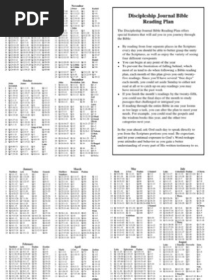 Dj Bible Reading Plan Religious Texts Bible