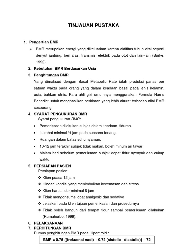 BMR | PDF