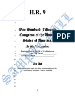 My Congressional Document Bill Number 9 Livable Wage Bill Mark 2