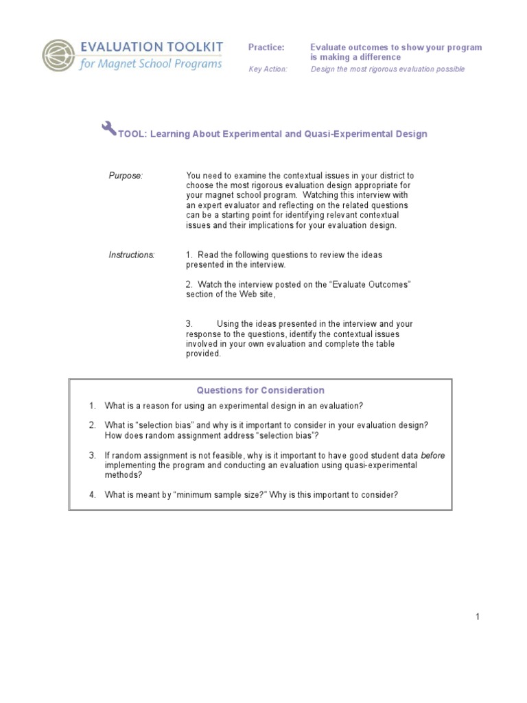 example of quasi experimental design title