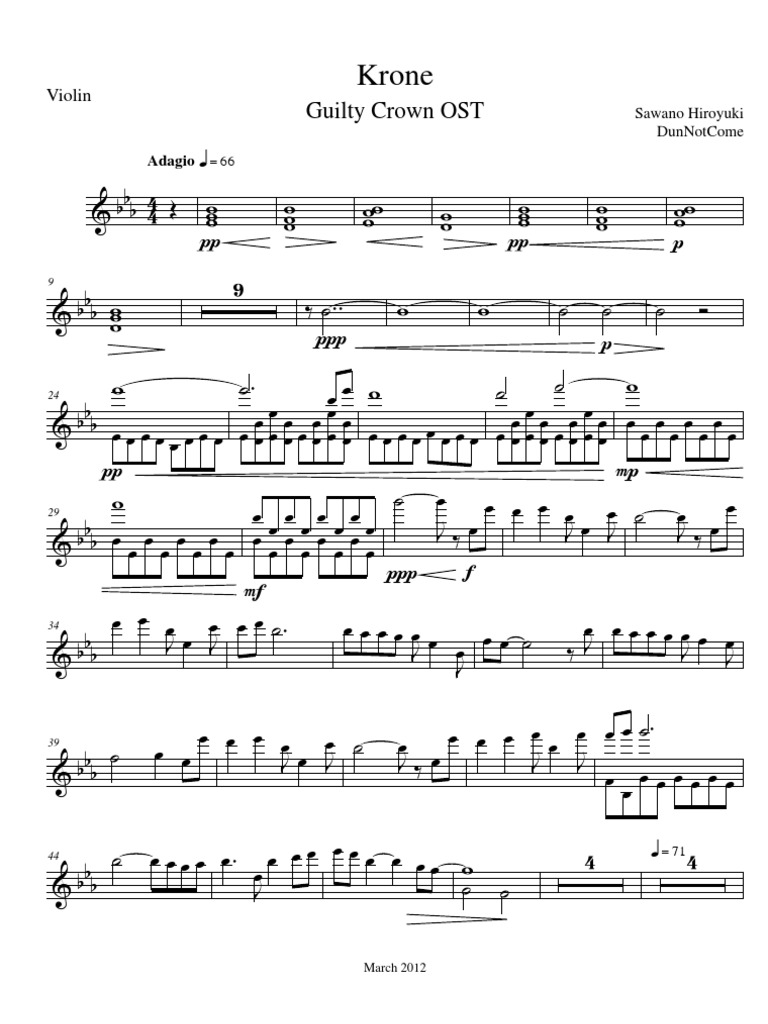 Krone Guilty Crown Violin