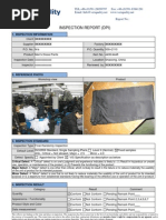 Inspection Report | PDF | Industries | Clothing