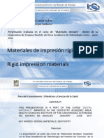 Materiales de Impresión Rígidos Rigid Impression Materials