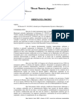 Ordenanza 566 -2012 Nulidad y Derogacion Decreto Celauro