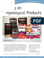 Warning on Hydroxycut Products