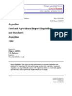 Food and Agricultural Imports Regulations Argentine
