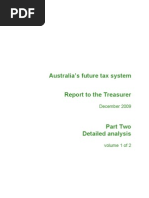 Afts Final Report Part 2 Vol 1 Consolidated Progressive Tax Taxes