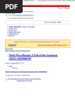 Download TotalWarShogun2FalloftheSamurai2012-SKIDROW Page 1 of 4 - View topic  sharethefilescom by Pepe80m SN115924291 doc pdf